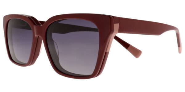 Moonlight Damenbrille CHM 6045 C3 in Rot und Rosé mit Clip-on – Seitenansicht