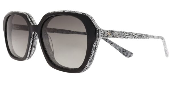 Moonlight Damenbrille GLM 6020 C1 in Schwarz und Weiß mit Clip-on – Seitenansicht