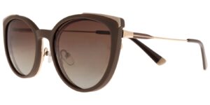 Moonlight Damenbrille GLM 6032 C1 mit braun-beigem Magnetclip – Seitenansicht