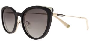 Moonlight Damenbrille GLM 6032 C2 mit schwarz-grünem Magnetclip – Seitenansicht
