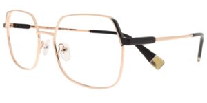 Moonlight Damenbrille RM 5910 C1 aus Metall in Gold und Schwarz – Seitenansicht