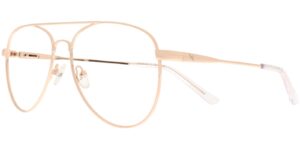 Moonlight Unisexbrille TWM 6081 C1 aus glänzend goldenem Metall – Seitenansicht