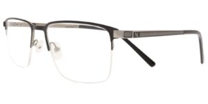 Moonlight Herrenbrille TYM 5912 C1 aus Titan in Schwarz und Grau – Seitenansicht