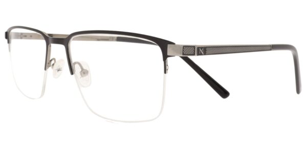 Moonlight Herrenbrille TYM 5912 C1 aus Titan in Schwarz und Grau – Seitenansicht