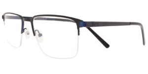 Moonlight Herrenbrille TYM 5912 C2 aus Titan in Schwarz und Blau – Seitenansicht