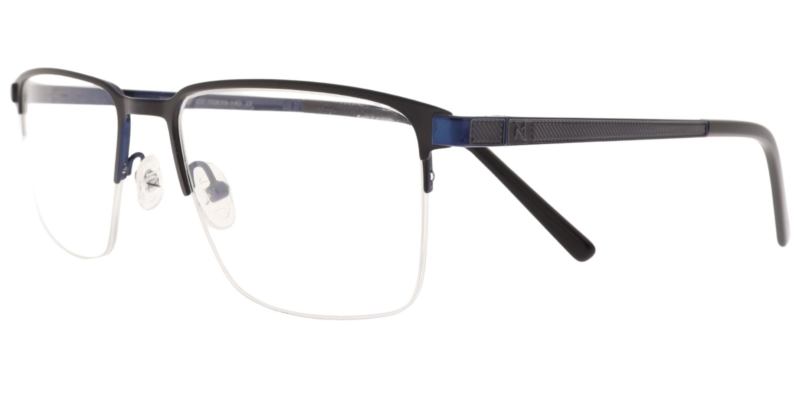 Moonlight Herrenbrille TYM 5912 C2 aus Titan in Schwarz und Blau – Seitenansicht