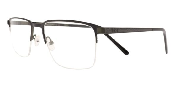 Moonlight Herrenbrille TYM 5912 C3 in Schwarz und Grün – Seitenansicht