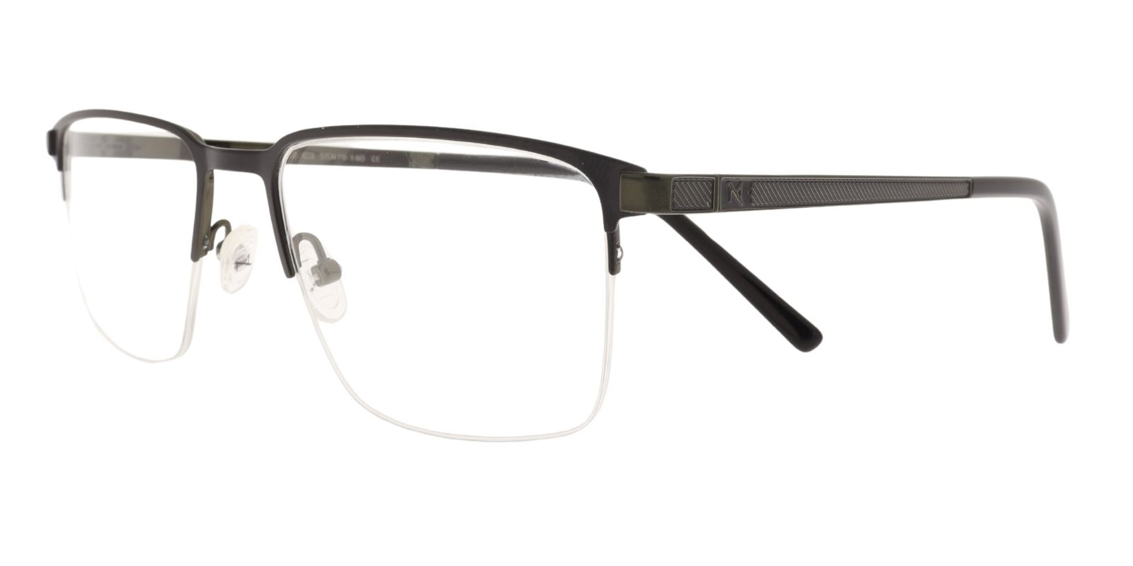 Moonlight Herrenbrille TYM 5912 C3 in Schwarz und Grün – Seitenansicht