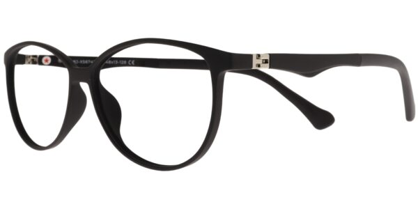 Success Kinderbrille BJ XS 6742 C2 in Mattschwarz – Seitenansicht