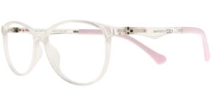 Success Kinderbrille BJ XS 6742 C4 in Weiß und Rosa – Seitenansicht