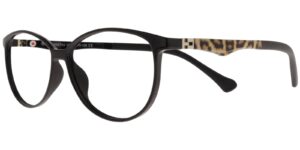 Success Kinderbrille BJ XS 6742 C7 in Schwarz und Braun – Seitenansicht