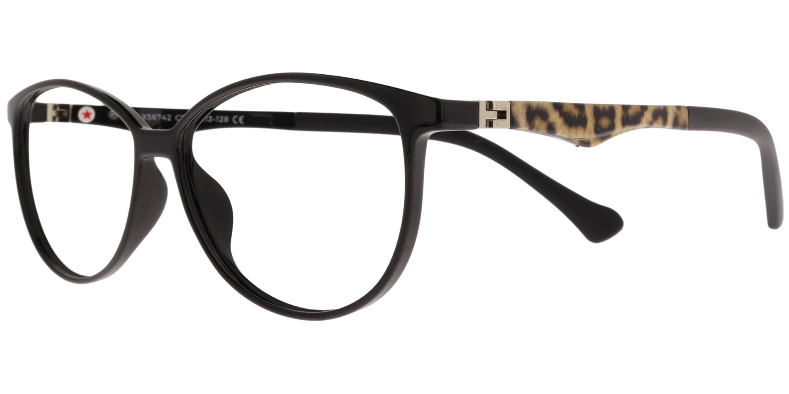 Success Kinderbrille BJ XS 6742 C7 in Schwarz und Braun – Seitenansicht