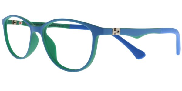 Success Kinderbrille BK XS 6739 C3 in Blau und Grün – Seitenansicht