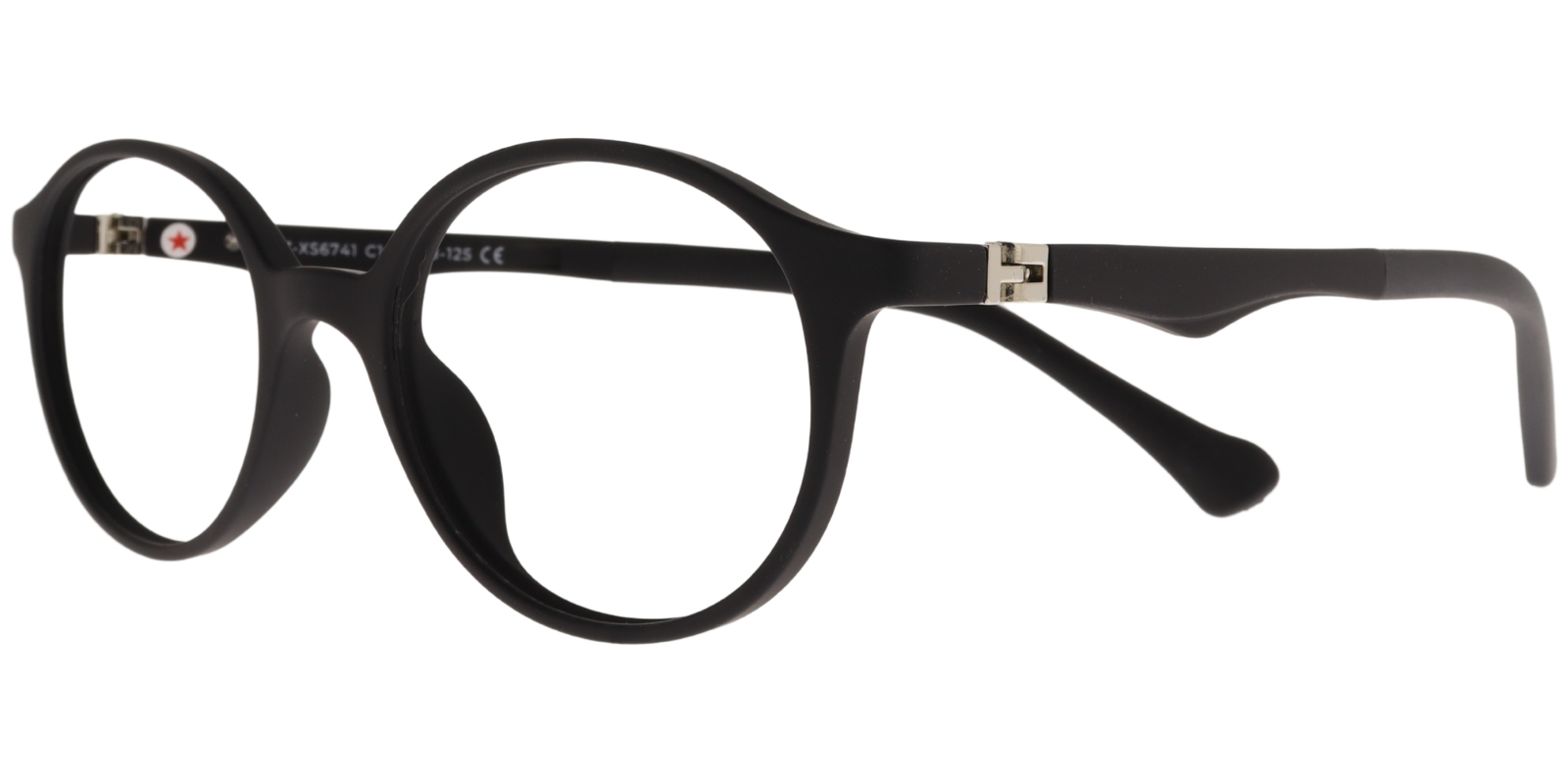 Success Kinderbrille CZ XS 6741 C1 in Mattschwarz – Seitenansicht