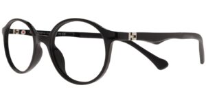 Success Kinderbrille CZ XS 6741 C4 in glänzendem Schwarz – Seitenansicht