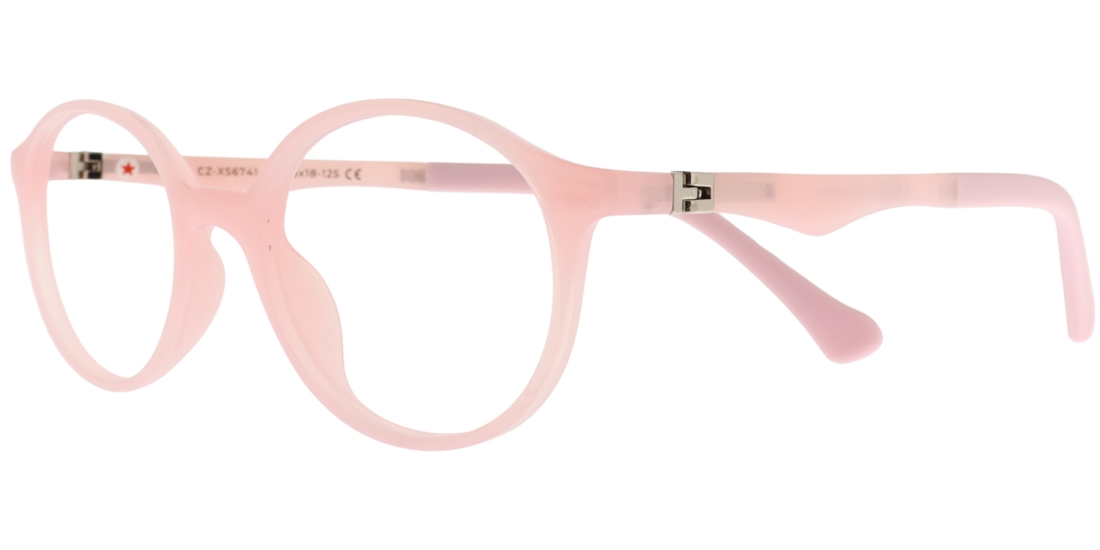 Success Kinderbrille CZ XS 6741 C5 in glänzendem Rosé – Seitenansicht