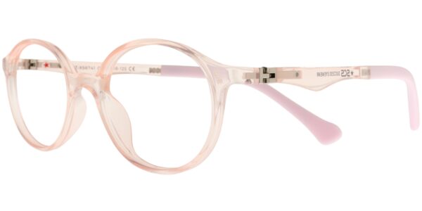 Success Kinderbrille CZ XS 6741 C9 in Beige, Violett und Transparent – Seitenansicht