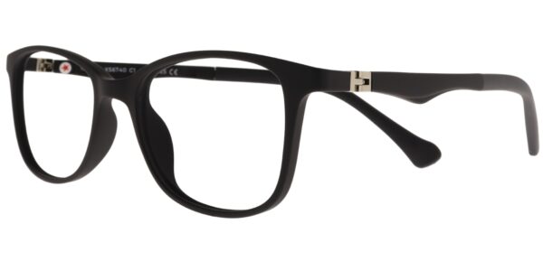 Success Kinderbrille DH XS 6740 C1 aus mattschwarzem Kunststoff – Seitenansicht