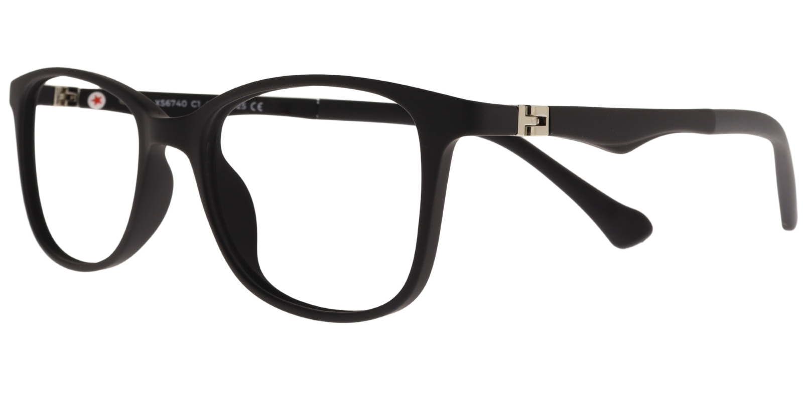 Success Kinderbrille DH XS 6740 C1 aus mattschwarzem Kunststoff – Seitenansicht