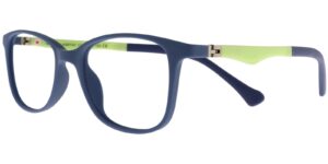 Success Kinderbrille DH XS 6740 C3 in Dunkelblau und Grün – Seitenansicht