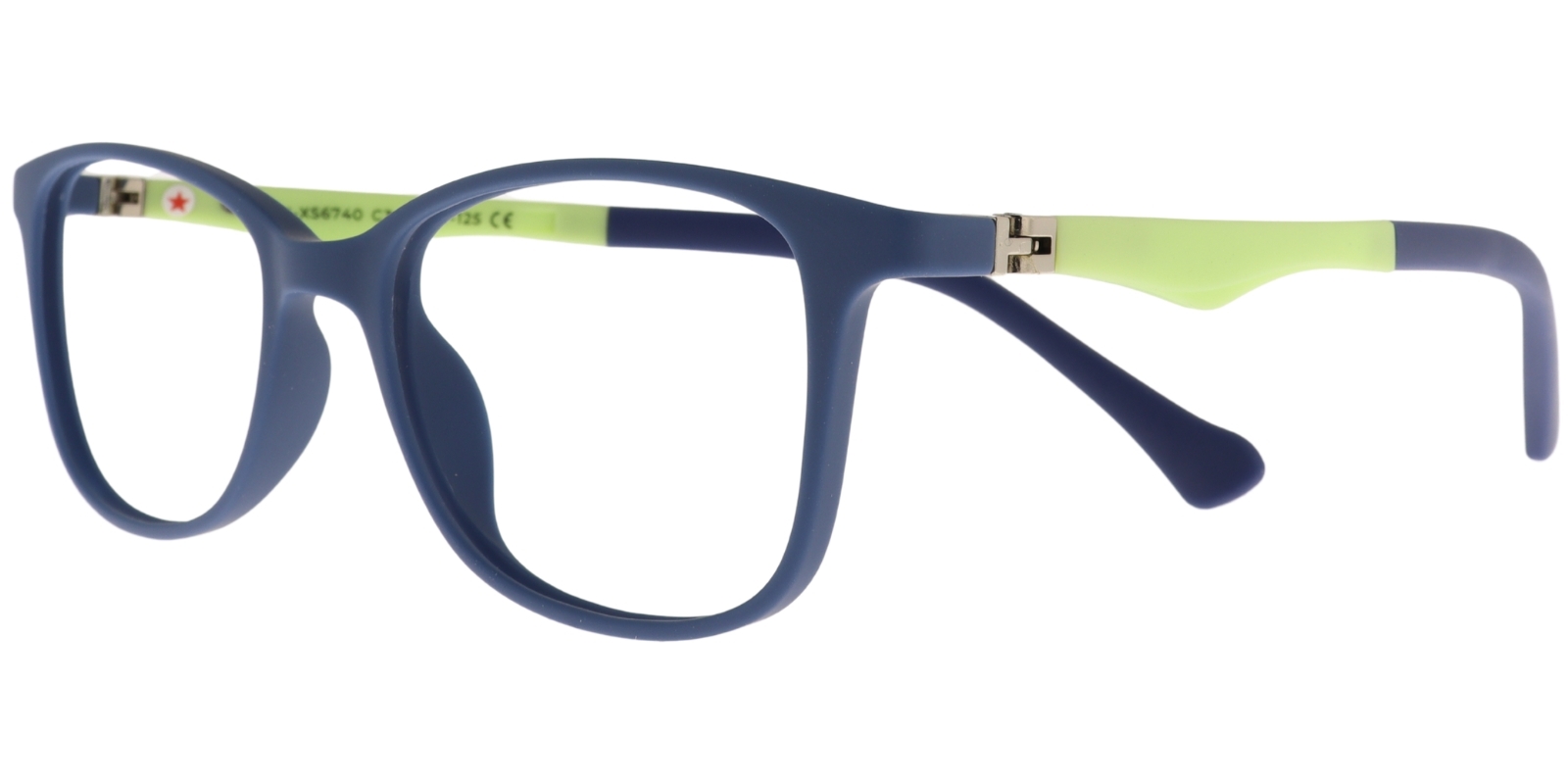 Success Kinderbrille DH XS 6740 C3 in Dunkelblau und Grün – Seitenansicht