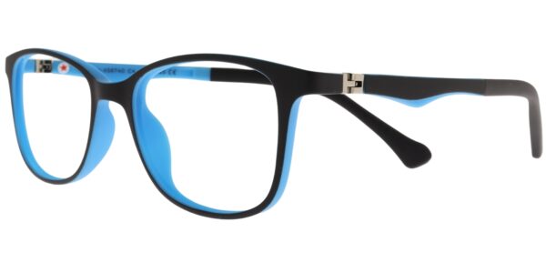 Success Kinderbrille DH XS 6740 C4 in Schwarz und Blau – Seitenansicht