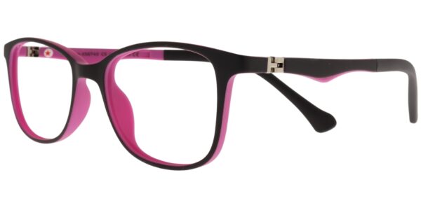 Success Kinderbrille DH XS 6740 C5 in Schwarz und Violett – Seitenansicht