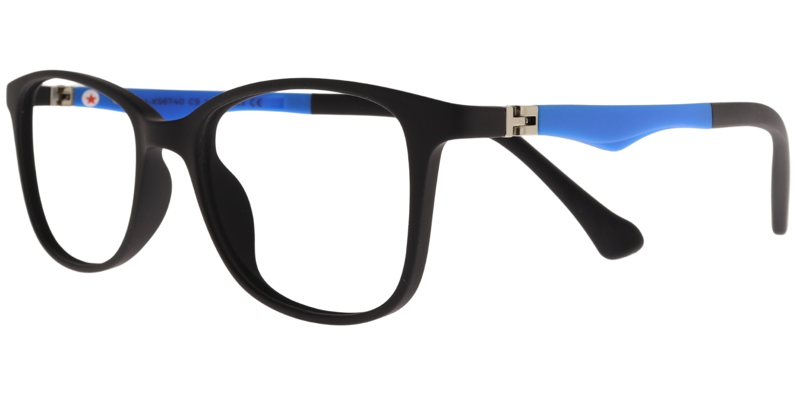 Success Kinderbrille DH XS 6740 C9 in Schwarz und Blau – Seitenansicht