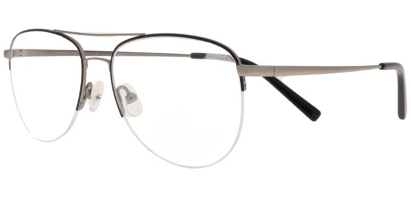 Moonlight Damenbrille TYM 6087 C2 aus Titan in Schwarz und Gunmetal – Seitenansicht