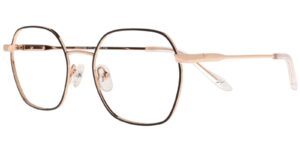 Moonlight Damenbrille YM 6088 C2 aus Edelstahl in Schwarz und Gold – Seitenansicht